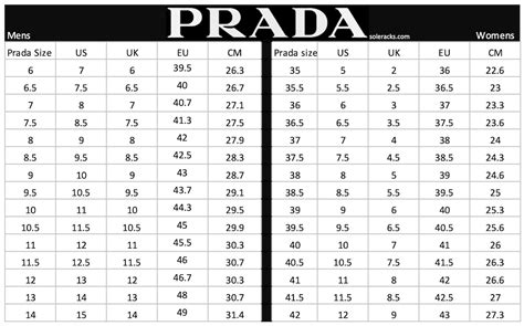 prada mens shoes sizing conversion|prada women's size chart.